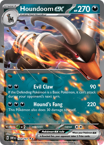 134/197 - Houndoom ex - [Double Rare]