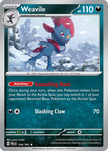 134/193 - Weavile - [Rare]