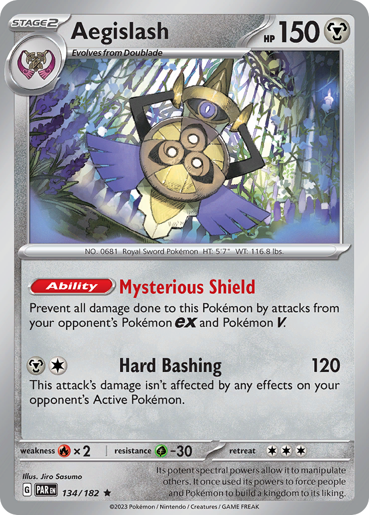 134/182 - Aegislash - [Rare] - Reverse Holo-Pokemeister