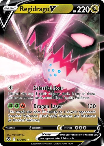 135/195 - Regidrago V - [Rare Holo V]