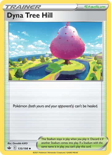 135/198 - Dyna Tree Hill - Reverse Holo - [Uncommon]