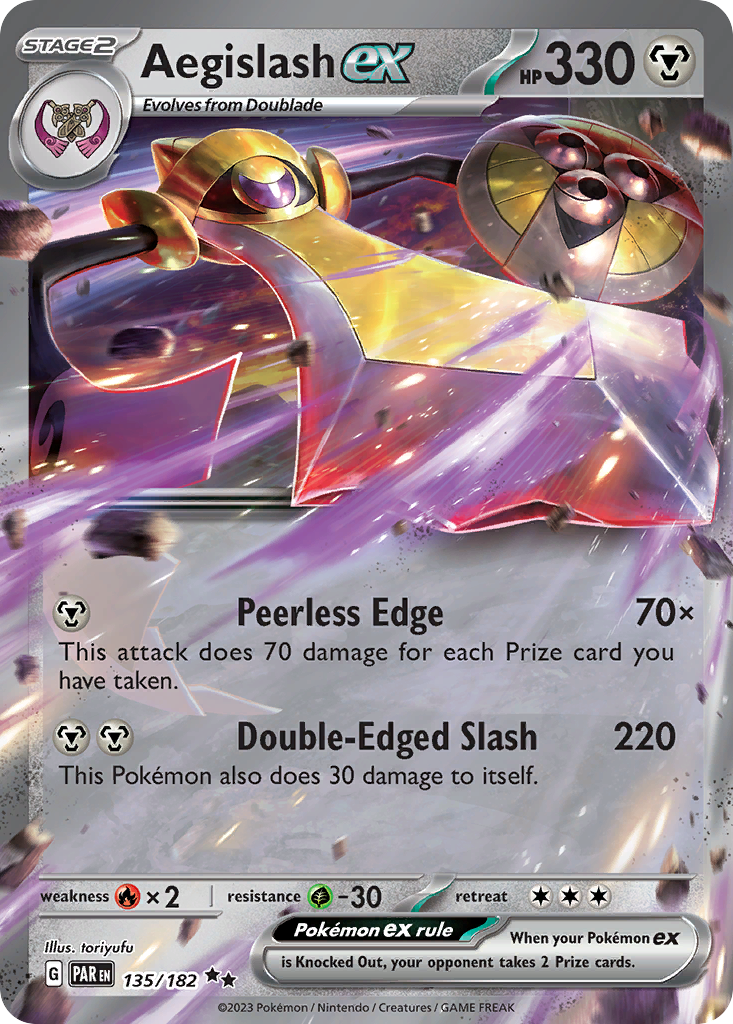 135/182 - Aegislash ex - [Double Rare]-Pokemeister