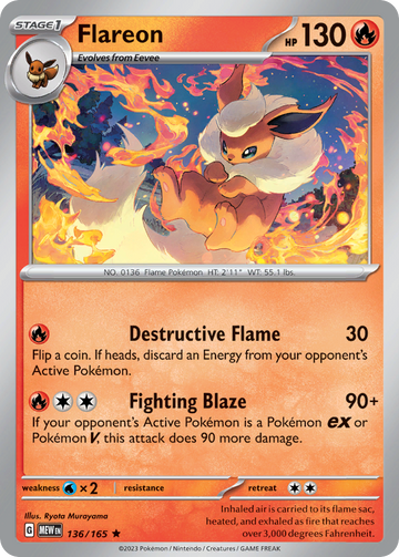 136/165 - Flareon - [Rare]