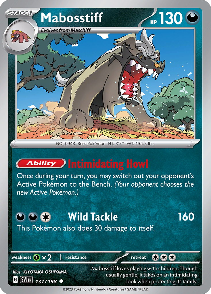 137/198 - Mabosstiff - [Uncommon] - Reverse Holo