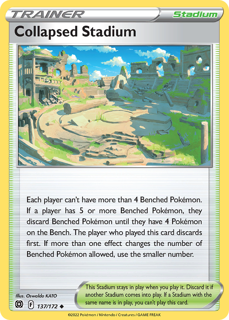 137/172 - Collapsed Stadium - Reverse Holo - [Uncommon]