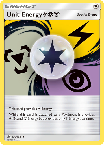 138/156 - Unit Energy LightningPsychicMetal - [Uncommon] - Reverse Holo