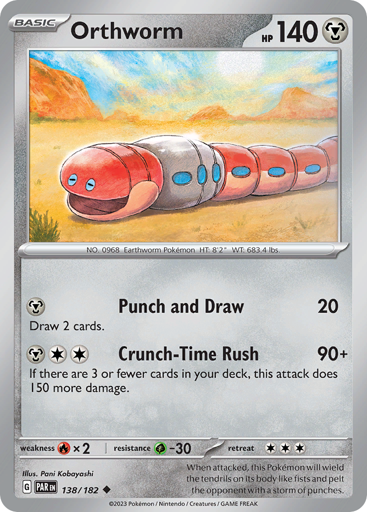 138/182 - Orthworm - [Uncommon] - Reverse Holo-Pokemeister