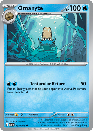 138/165 - Omanyte - [Uncommon]