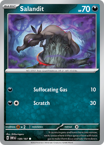 139/197 - Salandit - [Common] - Reverse Holo