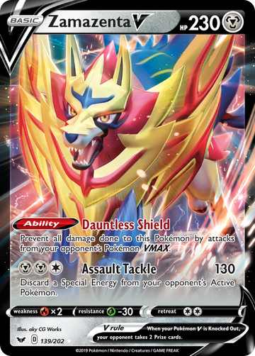 139/202 - Zamazenta V - [Rare Holo V]