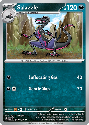 140/197 - Salazzle - [Uncommon] - Reverse Holo