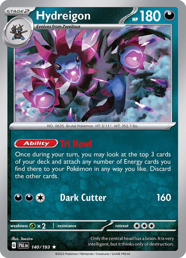 140/193 - Hydreigon - [Rare] - Reverse Holo