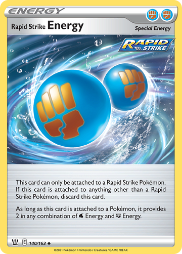 140/163 - Rapid Strike Energy - [Uncommon] - Reverse Holo