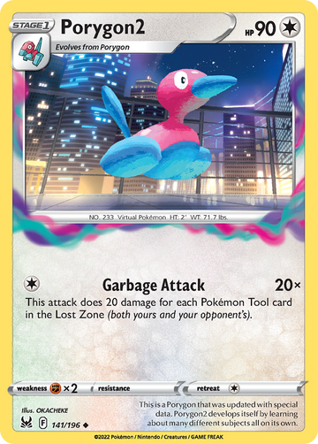 141/196 - Porygon2 - Reverse Holo - [Uncommon]