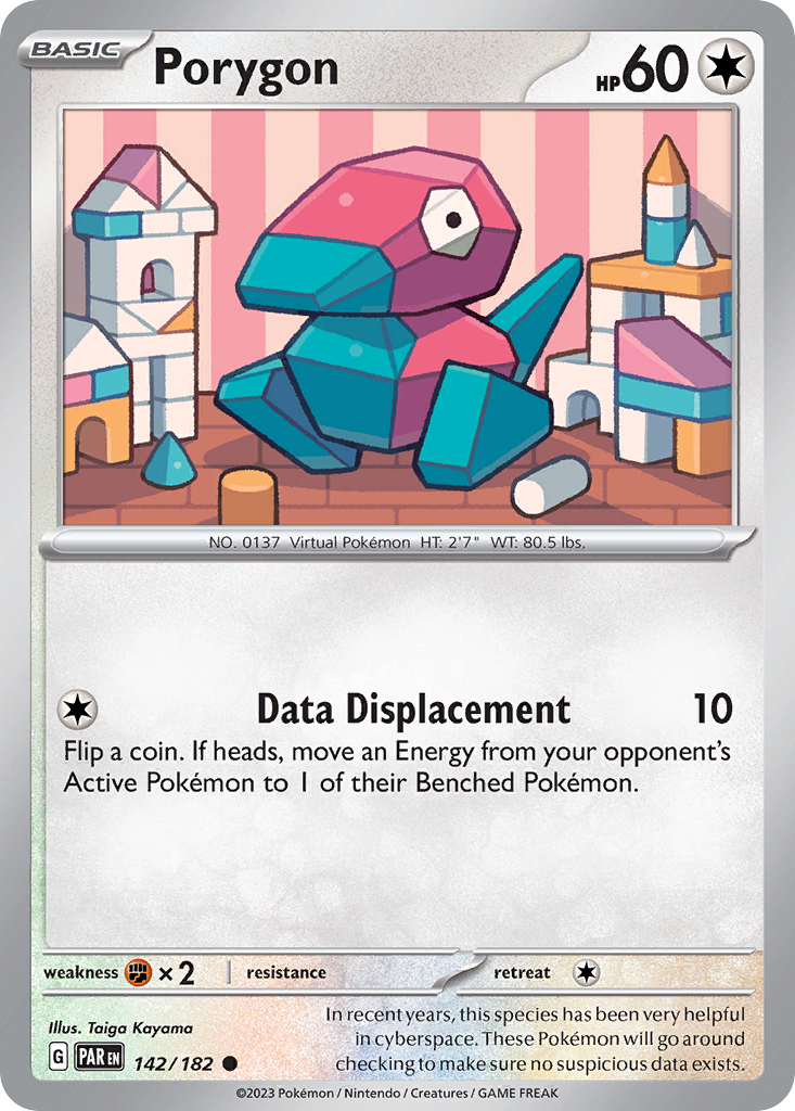 142/182 - Porygon - [Common] - Reverse Holo-Pokemeister