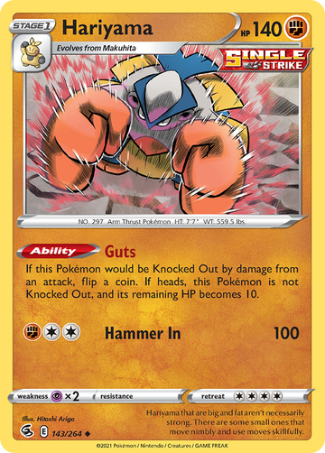 143/264 - Hariyama - [Uncommon]