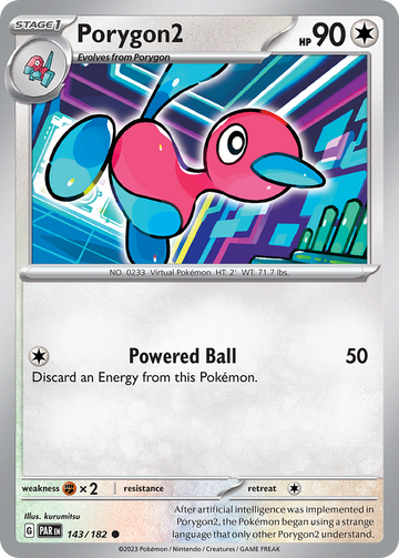 143/182 - Porygon2 - [Common] - Reverse Holo