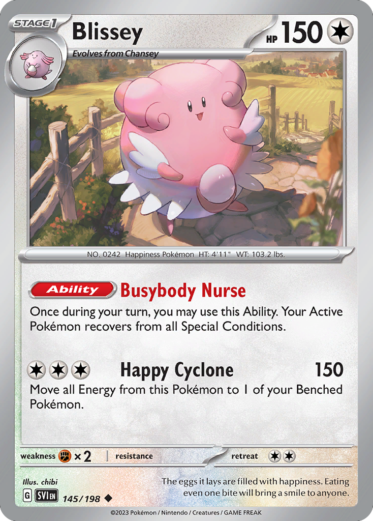 145/198 - Blissey - [Uncommon] - Reverse Holo