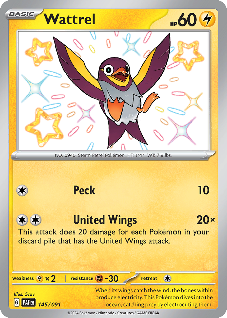 145/091 - Wattrel - [Shiny Rare]