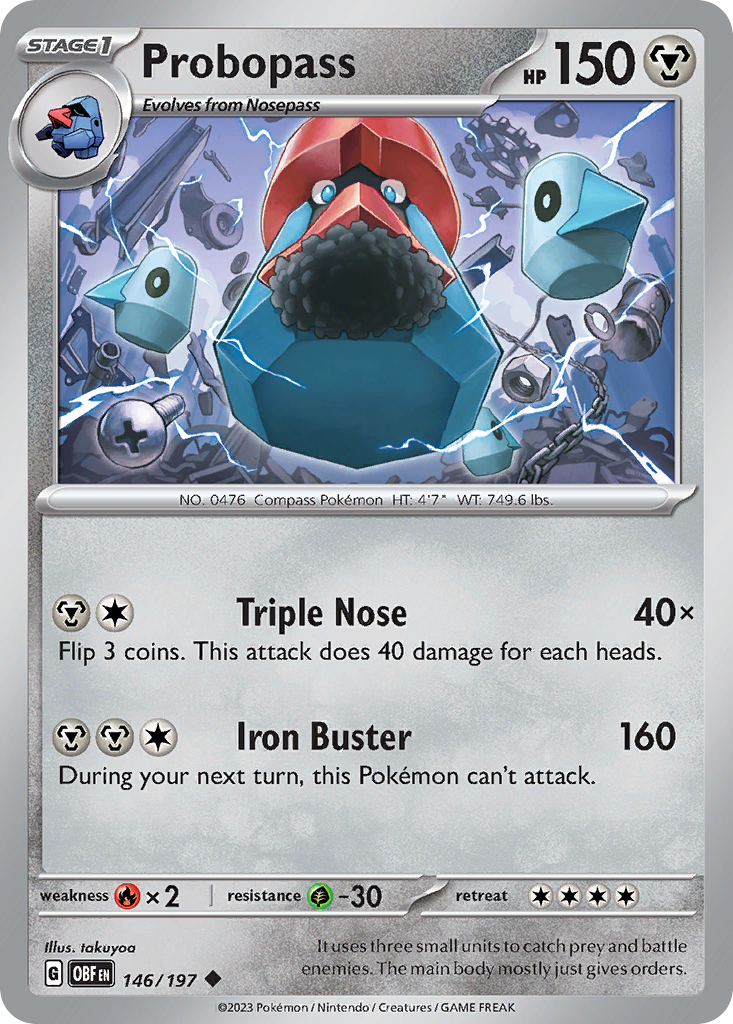 146/197 - Probopass - [Uncommon] - Reverse Holo