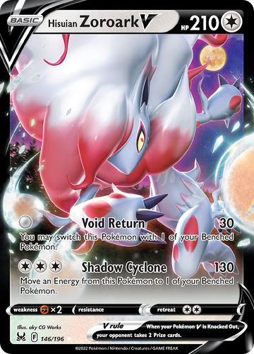 146/196 - Hisuian Zoroark V - [Rare Holo V]