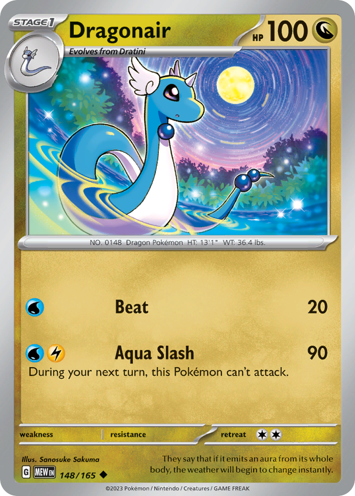148/165 - Dragonair - [Uncommon] - Reverse Holo