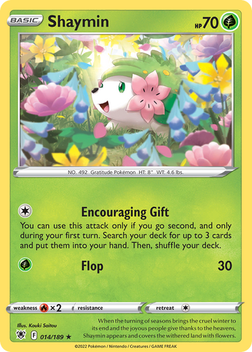 014/189 - Shaymin - Reverse Holo - [Rare]