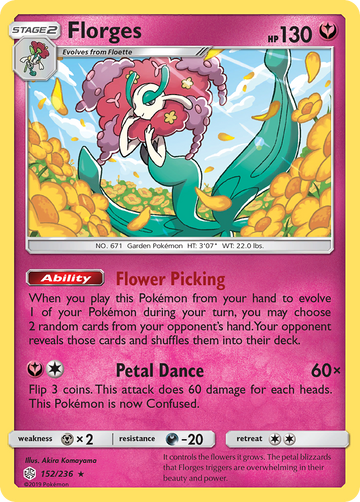 152/236 - Florges - [Rare Holo] - Reverse Holo