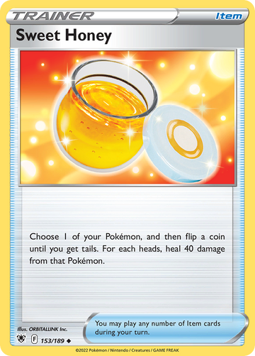 153/189 - Sweet Honey - Reverse Holo - [Uncommon]