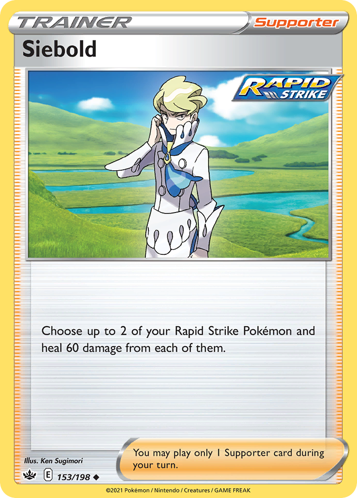 Pokémonkaart 153/198 - Siebold - Chilling Reign - [Uncommon]