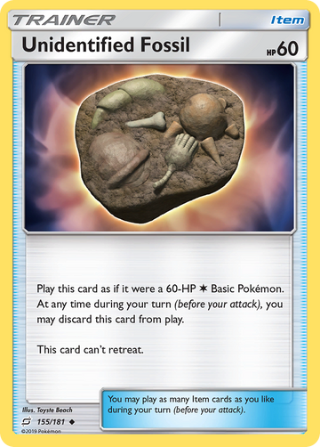 155/181 - Unidentified Fossil - [Uncommon]