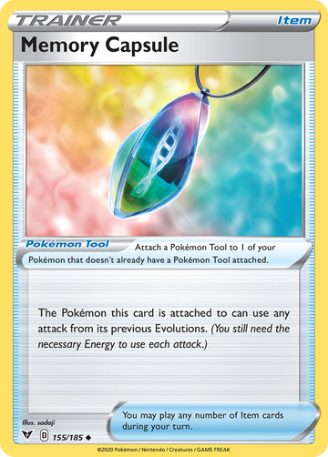 155/185 - Memory Capsule - [Uncommon] - Reverse Holo