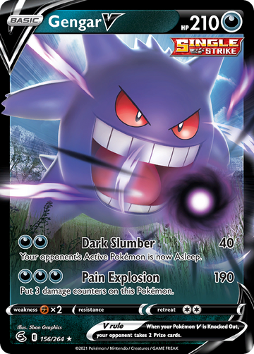 156/264 - Gengar V - [Rare Holo V]