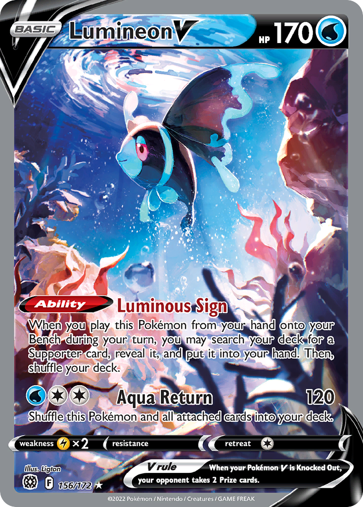 156/172 - Lumineon V - [Rare Ultra]