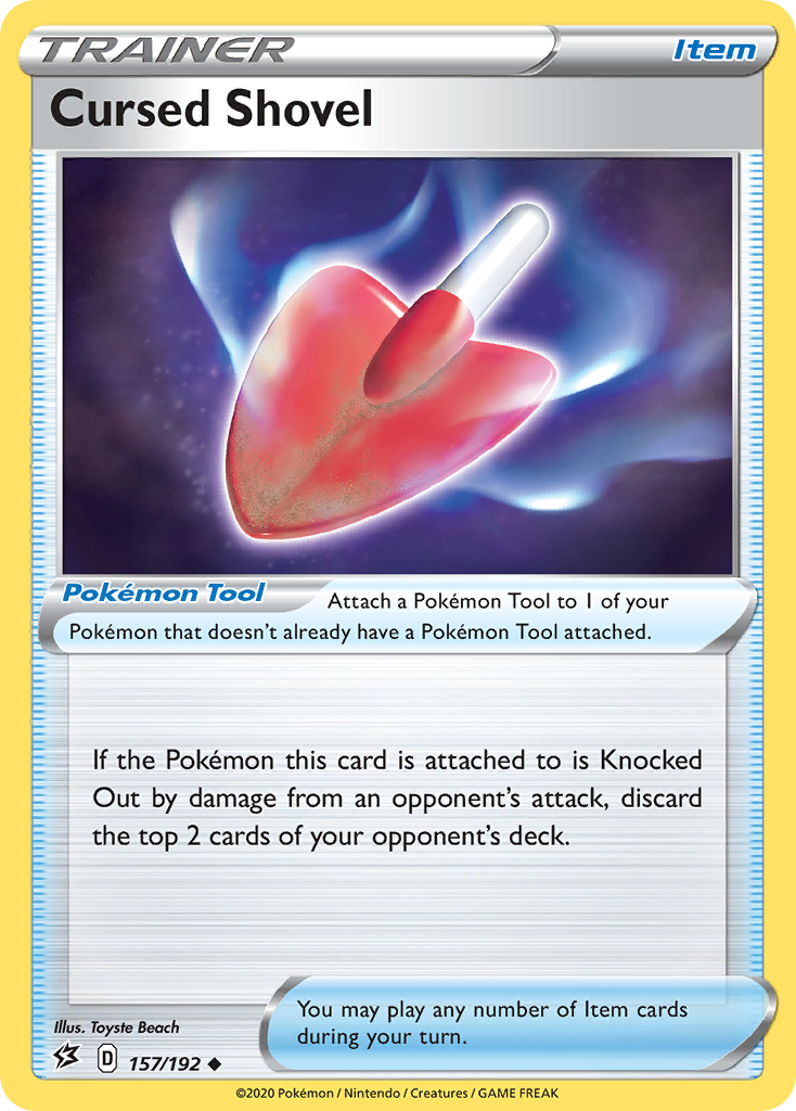 Pokémonkaart 157/192 - Cursed Shovel - Rebel Clash - [Uncommon]