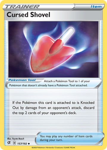 Pokémonkaart 157/192 - Cursed Shovel - Rebel Clash - [Uncommon]