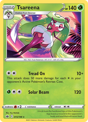 015/198 - Tsareena - Reverse Holo - [Rare]