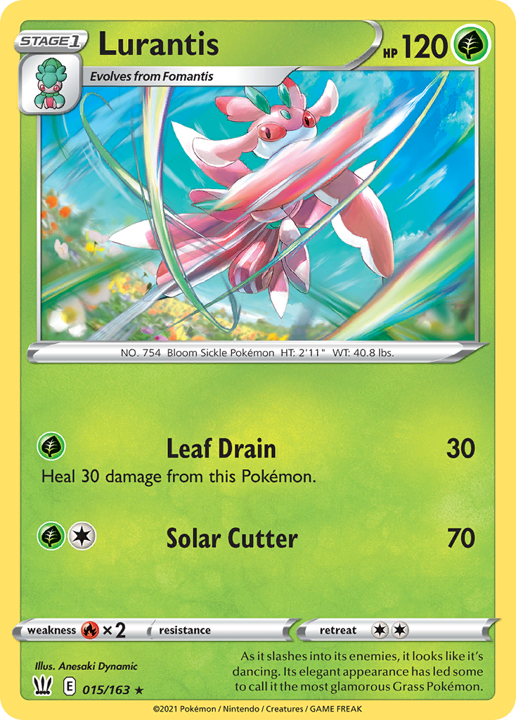 Pokémonkaart 015/163 - Lurantis - Battle Styles - [Rare]