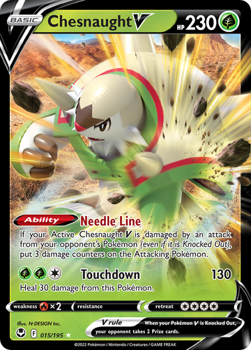 015/195 - Chesnaught V - [Rare Holo V]