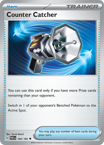 160/182 - Counter Catcher - [Uncommon] - Reverse Holo-Pokemeister