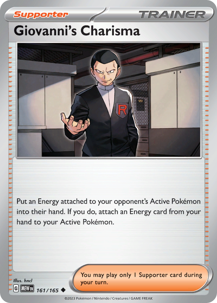 161/165 - Giovanni's Charisma - [Uncommon]