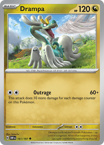 161/197 - Drampa - [Uncommon] - Reverse Holo