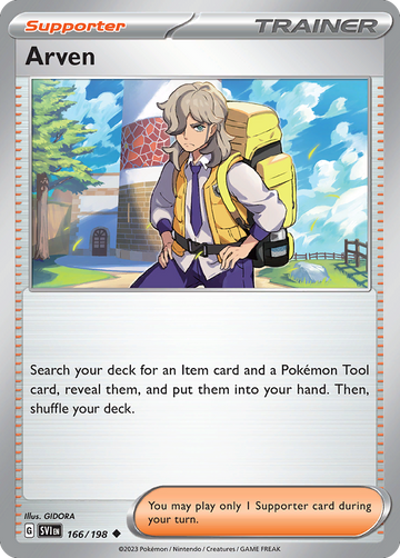 166/198 - Arven - [Uncommon] - Reverse Holo