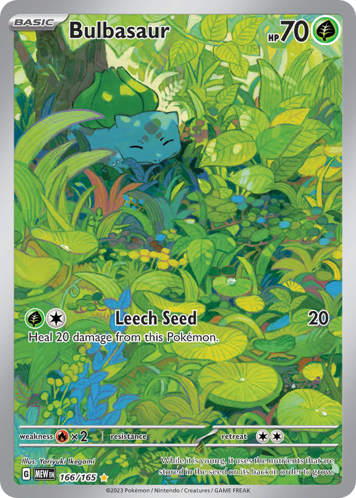 166/165 - Bulbasaur - [Illustration Rare]