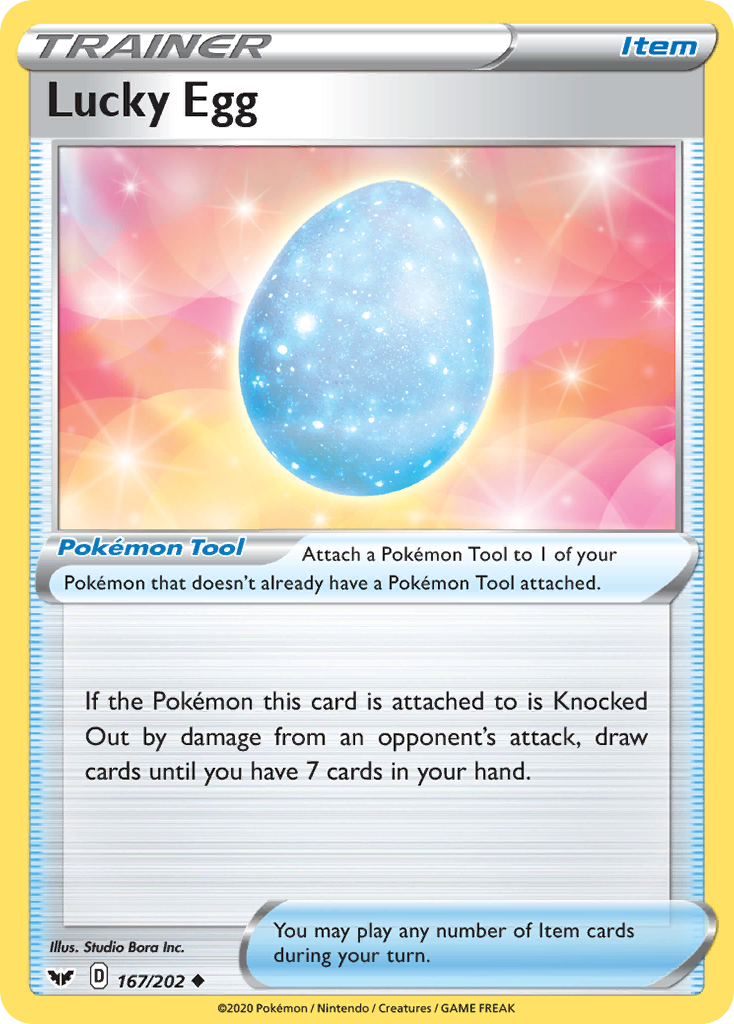 Pokémonkaart 167/202 - Lucky Egg - Sword & Shield - [Uncommon]