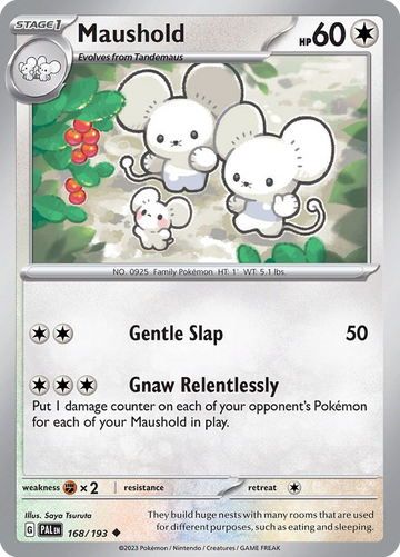 168/193 - Maushold - [Uncommon] - Reverse Holo