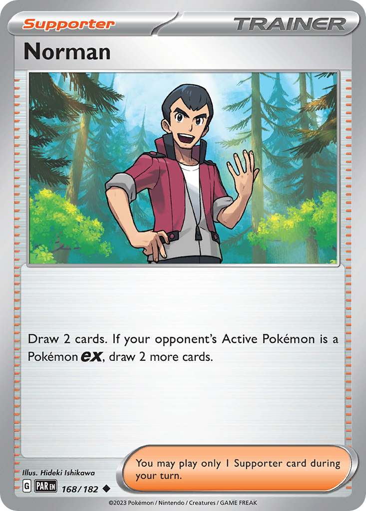 168/182 - Norman - [Uncommon] - Reverse Holo-Pokemeister