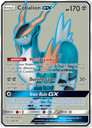 168/181 - Cobalion-GX - [Rare Ultra]