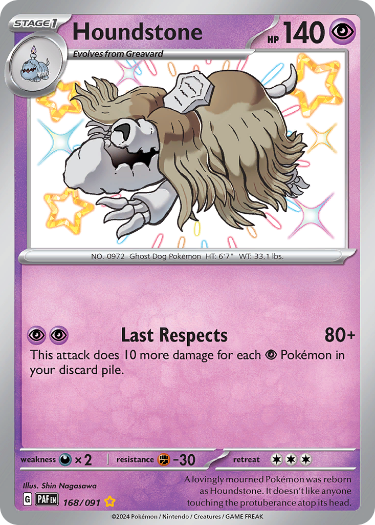 168/091 - Houndstone - [Shiny Rare]