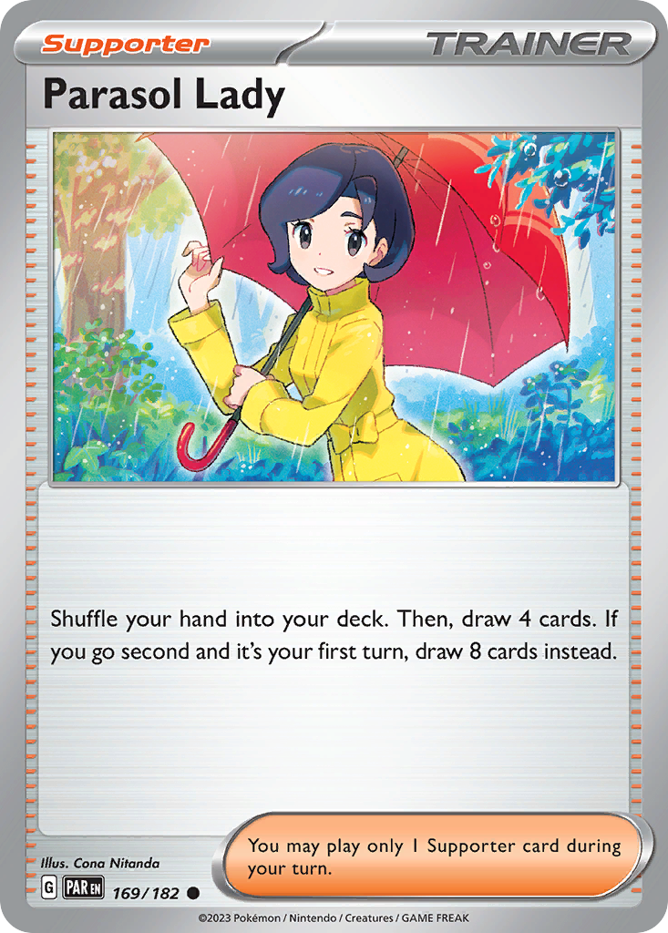 169/182 - Parasol Lady - [Common] - Reverse Holo-Pokemeister